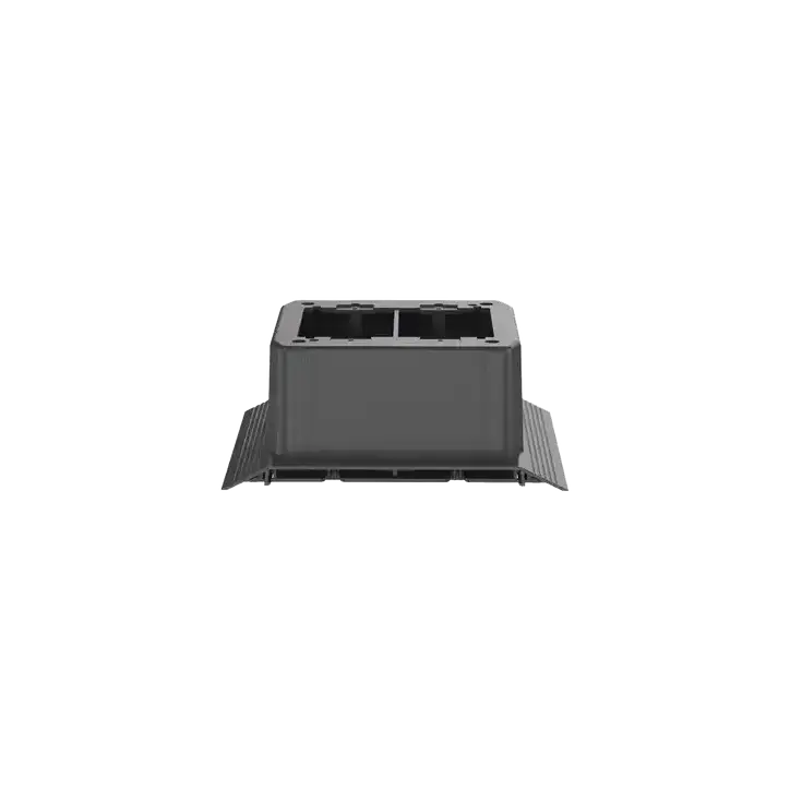 Caja de Conexión Doble Para Uso con Canaleta de Piso AFR4BCBL6 Material PVC Rígido Color Negro