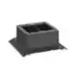 Caja de Conexión Doble Para Uso con Canaleta de Piso AFR4BCBL6 Material PVC Rígido Color Negro