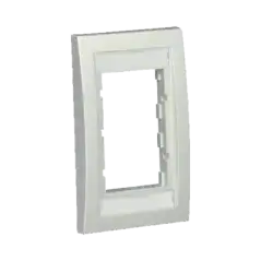 Marco de Placa Frontal Ejecutiva Para dos Insertos de 1 2 o tres Insertos de 1 3 Color Blanco Mate