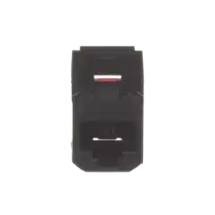 Módulo Acoplador RJ45 a RJ45 Mini Com Categoría 6 Color Negro