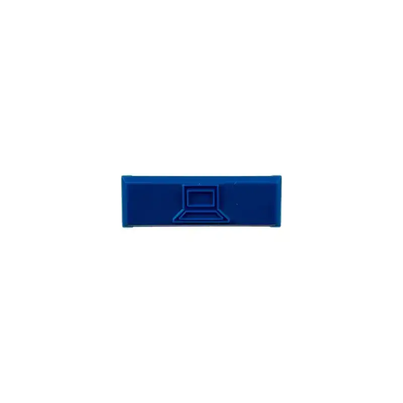 Paquete de 100 Iconos de Datos de Instalación a Presión Para Jacks Mini Com de Panduit De Plástico Color Azul Paquete de 100 Iconos de Datos de Instalación a Presión Para Jacks Mini Com de Panduit De Plástico Color Azul