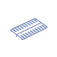 Paquete de 100 Iconos de Datos de Instalación a Presión Para Jacks Mini Com de Panduit De Plástico Color Azul|PANDUIT|Jacks Plugs