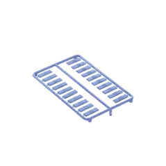 Paquete de 100 Iconos de Datos de Instalación a Presión Para Jacks Mini Com de Panduit De Plástico Color Azul|PANDUIT|Jacks Plugs