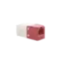 Conector Jack RJ45 Estilo TG Mini Com Categoría 6 de 8 posiciones y 8 cables Color Rojo Conector Jack RJ45 Estilo TG Mini Com Categoría 6 de 8 posiciones y 8 cables Color Rojo