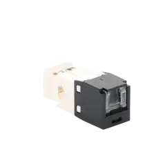 Conector Jack RJ45 Estilo TG con Ventana Mini Com Categoría 6 de 8 posiciones y 8 cables Color Negro|PANDUIT|Cables y Conectores|Tecnolobit Shop