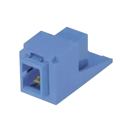 Módulo Acoplador SC Simplex para Fibra Óptica Monomodo OS1 OS2 Tipo Mini Com Color Azul