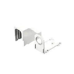 Accesorio Para Techo Falso Entrada Con Conexión Tubería 1 2 a 1 In Compatible con Canaletas LD3 LD5 y LD10 Color Bla