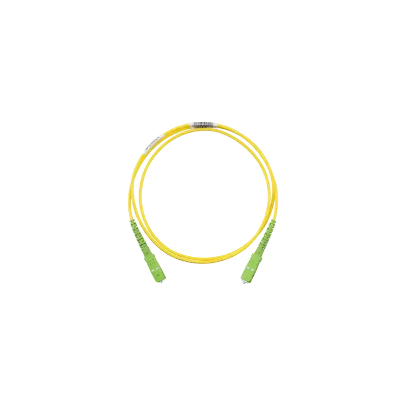Jumper de Fibra Optica Monomodo 9 125 OS2 SC APC SC APC Simplex OFNR (Riser) Color Amarillo 1 Metro Jumper de Fibra Optica Monomodo 9 125 OS2 SC APC SC APC Simplex OFNR (Riser) Color Amarillo 1 Metro