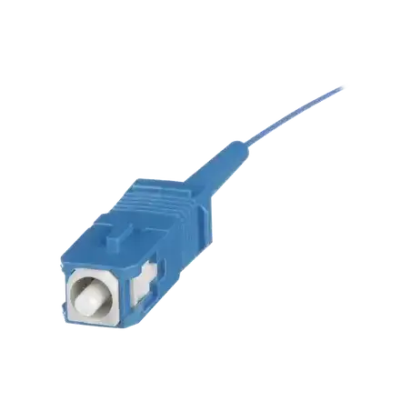 Pigtail de Fibra Óptica SC Simplex Monomodo OS2 9 125 900um Color Azul 2 Metros