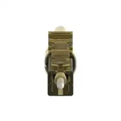Conector de Fibra Óptica LC Simplex OptiCam Multimodo 62 125 OM1 Pre pulido Color Marfil