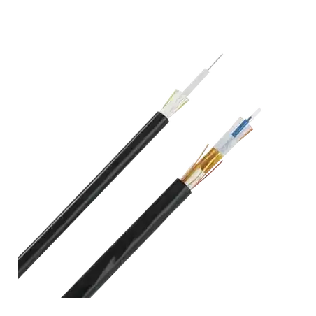 Cable de Fibra Óptica de 12 hilos Multimodo OM3 50 125 Optimizada Interior Exterior Loose Tube 250um No Conductiva (