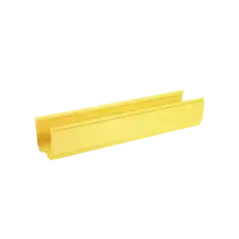 Canaleta FiberRunner 4X4 de PVC Rígido Color Amarillo 1.8 m de Largo