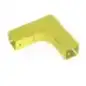 Ángulo Recto a 90 Horizontal con Tapa Para Canaletas FiberRunner 2X2 Color Amarillo