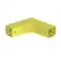 Ángulo Recto a 90 Horizontal con Tapa Para Canaletas FiberRunner 2X2 Color Amarillo