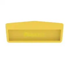 Tapa Final Para Canaletas FiberRunner 12x4 de Instalación a Presión Color Amarillo