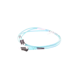 Jumper de Fibra Optica Multimodo 50 125 OM3 LC LC Duplex OFNR (Riser) Color Aqua 1 Metro