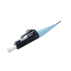 Pigtail de Fibra Óptica LC Simplex Multimodo OM4 50 125 900um Color Aqua 3 Metros