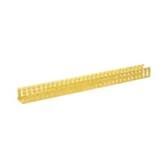 Canaleta Ranurada de PVC sin Tapa Tipo H (Tapa Abisagrada) 2 in de Ancho 2 in de Alto y 1828.8 mm de Largo Color Ama