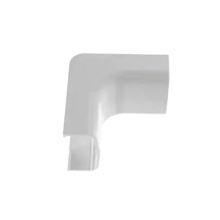Esquinero interior para uso con canaleta LD5 material ABS Color Blanco