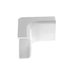 Esquinero interior para uso con canaleta LD5 material ABS Color Blanco