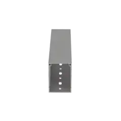 CANALETA RANURADA DE PVC CON TAPA TIPO F 49.5 MM DE ANCHO 72.4 MM DE ALTO Y 2 M DE LARGO COLOR GRIS