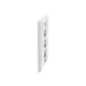 Placa de Pared Vertical Salida Para 3 Puertos Keystone Color Blanco