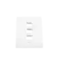Placa de Pared Vertical Salida Para 3 Puertos Keystone Color Blanco