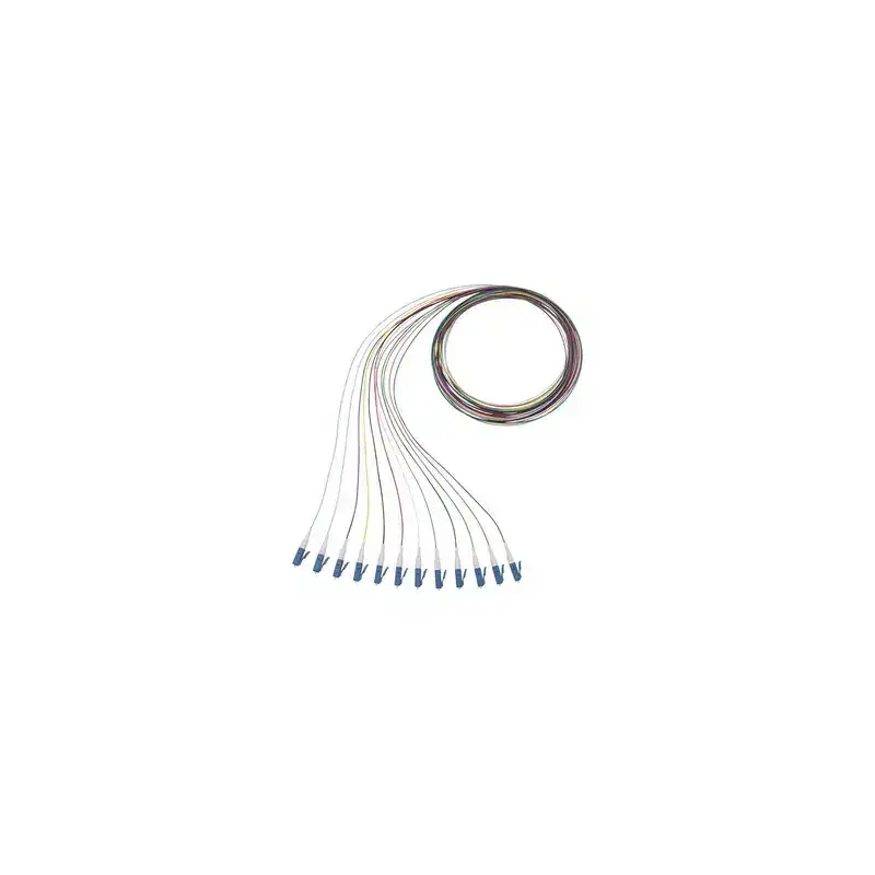 Kit de 12 Pigtails con Conector LC Monomodo 9 125 OS2 900um de 1 Metro Kit de 12 Pigtails con Conector LC Monomodo 9 125 OS2 900um de 1 Metro