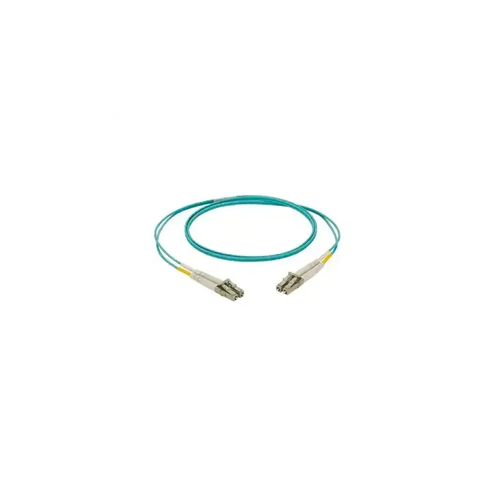 Jumper de Fibra Optica Multimodo 50 125 OM3 LC LC Duplex LSZH Color Aqua 3 Metros
