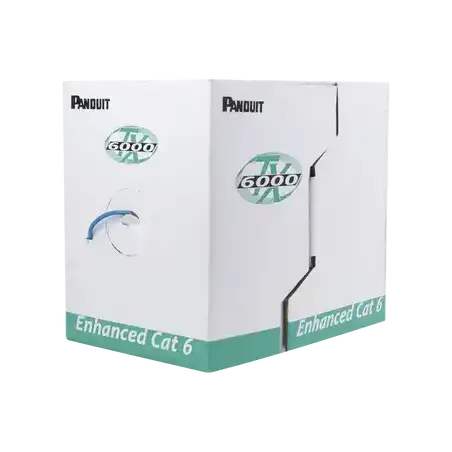 Bobina de Cable UTP 305 m. de Cobre TX6000 PanNet Reelex Azul Categoría 6 Mejorado (23 AWG) PVC (CM) de 4 pares