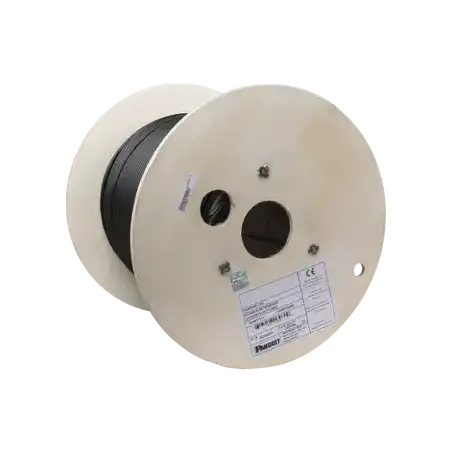 Bobina de Cable UTP de 4 Pares PanNet Para Exterior con Gel Cat6 (23 AWG) Industrial para Climas Extremos Color Negr
