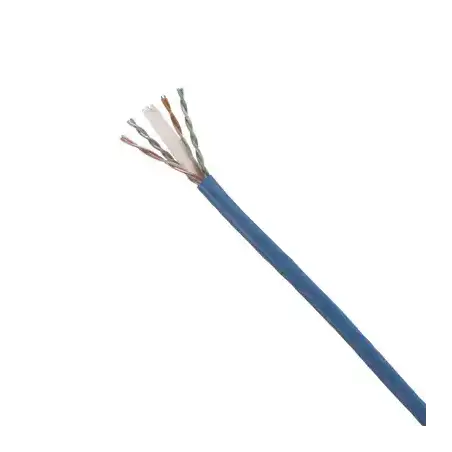 Bobina de Cable UTP Categoría 6 de Alto Rendimiento (+350 MHz)  23 AWG PVC (CMR Riser) Bobina de 305 m Color Azul
