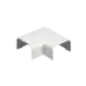 Conexión en ángulo recto L para uso con canaleta LD10 material ABS Color Blanco Mate