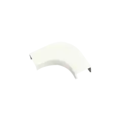 Curva de radio controlado para uso con canaleta LD10 material ABS Colo Blanco Mate