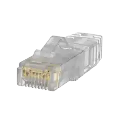 Plug RJ45 Cat6A Para Cable UTP de Calibre 23 24 AWG Chapado en Oro de 50 micras Paquete de 100 piezas