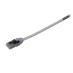 Patch Cord Cat6A Diametro Reducido 28 AWG Blindado S FTP CM LS0H 20 cm Color Gris