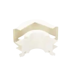 Esquinero exterior para uso con canaleta T45 Material PVC Rígido Color Blanco Mate