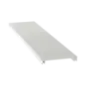 Cubierta para canaleta T 70 de PVC rígido 70.1 x 9.1 x 2400 mm Color Blanco Mate