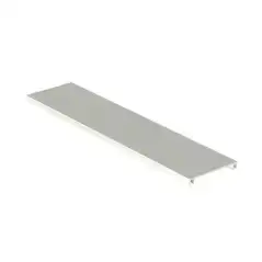 Cubierta para canaleta T 70 de PVC rígido 70.1 x 9.1 x 2400 mm Color Blanco Mate