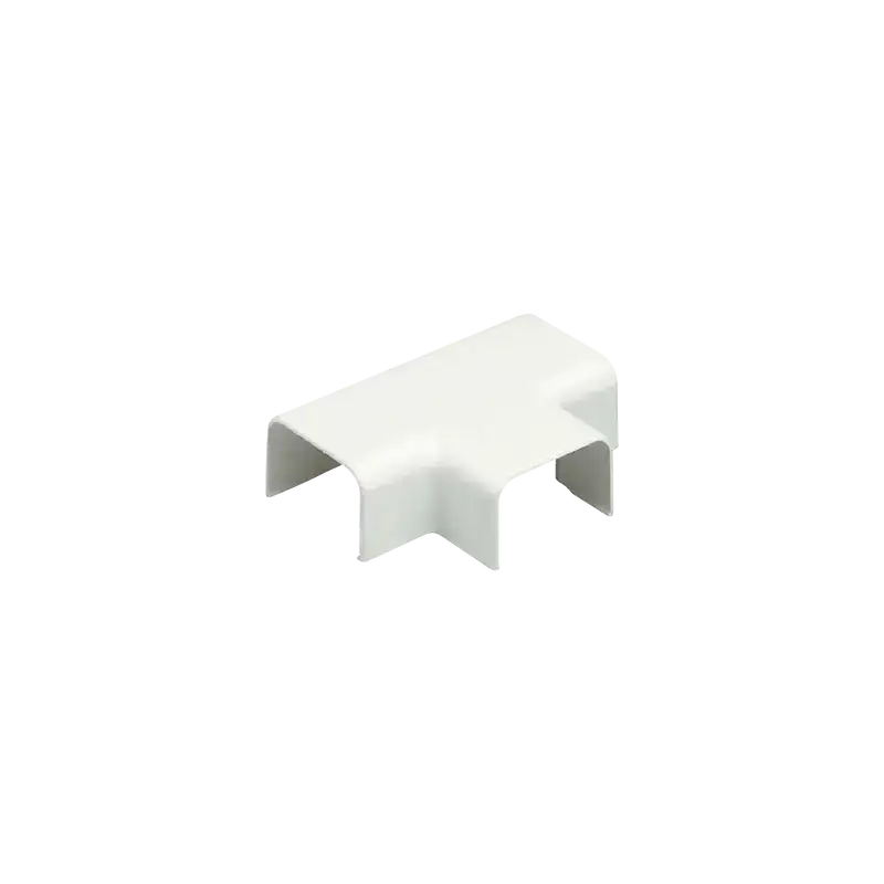 Conexión en T para uso con canaleta LD3 material ABS Color Blanco Mate
