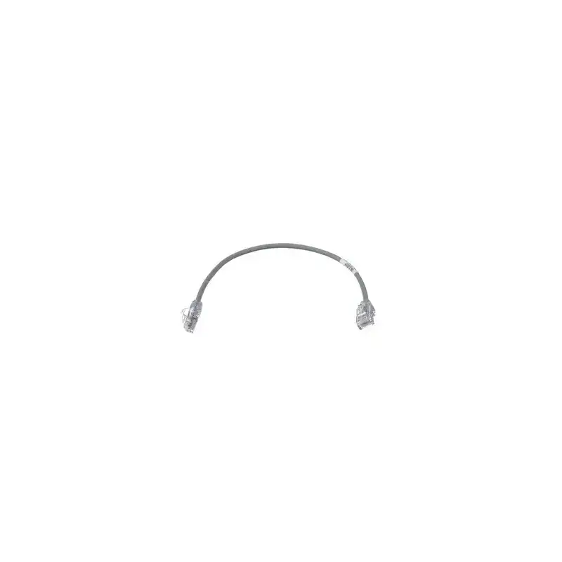 Cable de Parcheo TX6 UTP Cat6 Diámetro Reducido (28AWG) Color Gris 1ft Cable de Parcheo TX6 UTP Cat6 Diámetro Reducido (28AWG) Color Gris 1ft