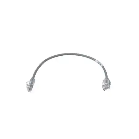 Cable de Parcheo TX6 UTP Cat6 Diámetro Reducido (28AWG) Color Gris 1ft