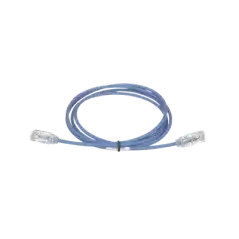 Cable de Parcheo TX6 UTP Cat6 Diámetro Reducido (28AWG) Color Azul 41ft