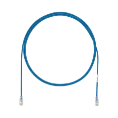 Cable de Parcheo UTP Cat6A CM LSZH Diámetro Reducido (28AWG) Color Azul 22ft