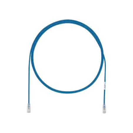 Cable de Parcheo UTP Cat6A CM LSZH Diámetro Reducido (28AWG) Color Azul 22ft