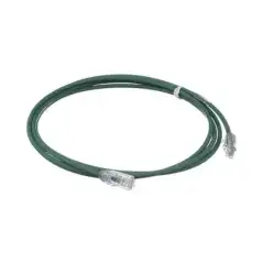 Cable de Parcheo UTP Cat6A CM LSZH Diámetro Reducido (28AWG) Color Verde 3 ft