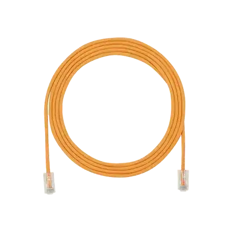Cable de Parcheo UTP Cat6A CM LSZH Diámetro Reducido (28AWG) Color Naranja 5ft