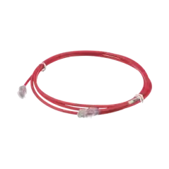 Cable de Parcheo UTP Cat6A CM LSZH Diámetro Reducido (28AWG) Color Rojo 7ft
