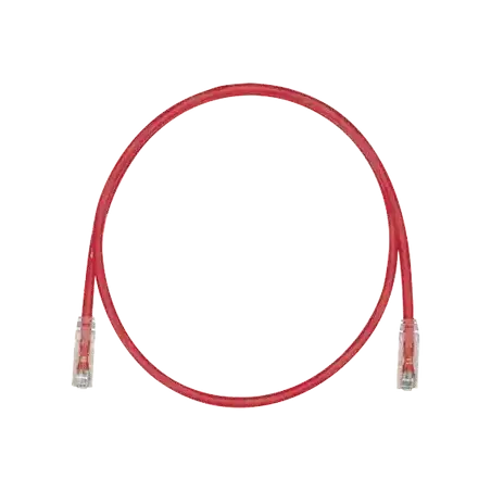 Cable de Parcheo TX6 UTP Cat6 24 AWG CM Color Rojo 100ft