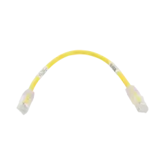 Cable de Parcheo TX6 UTP Cat6 24 AWG CM Color Amarillo 1ft